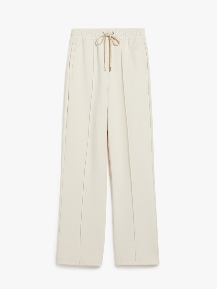 Fleece trousers with drawstring - IVORY - Weekend Max Mara