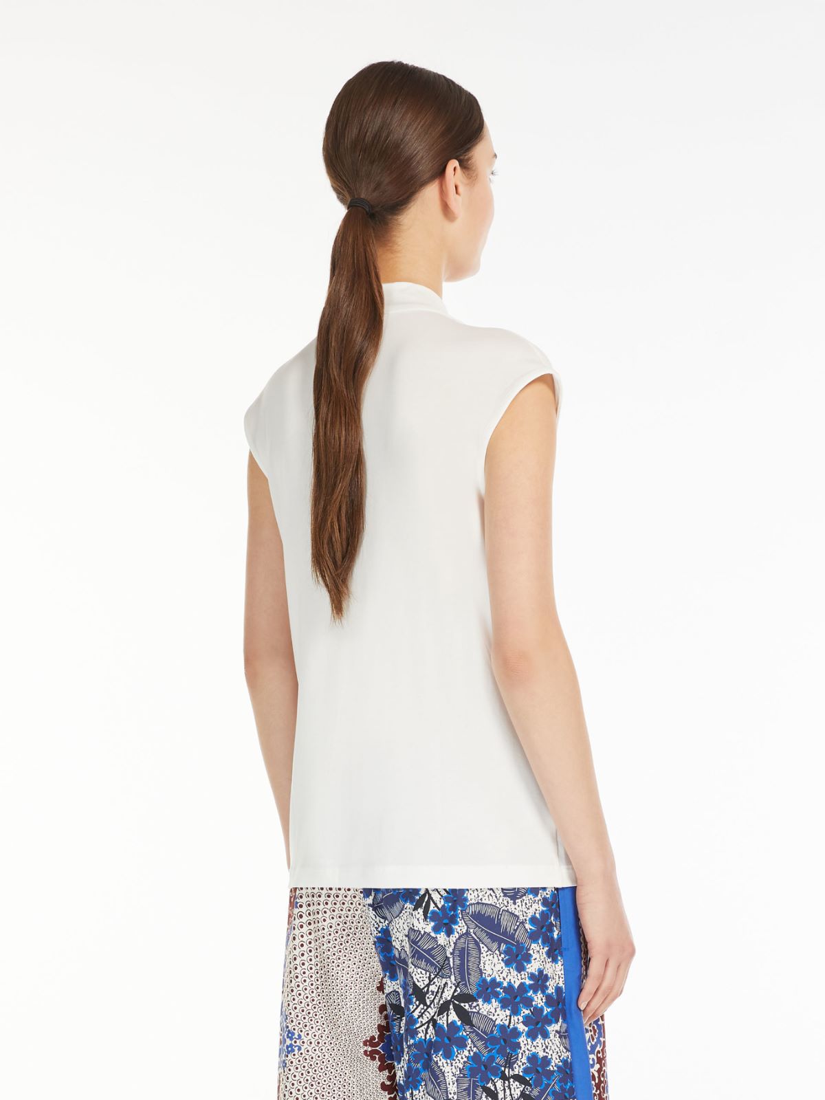 Lyocell jersey top, white | Weekend Max Mara