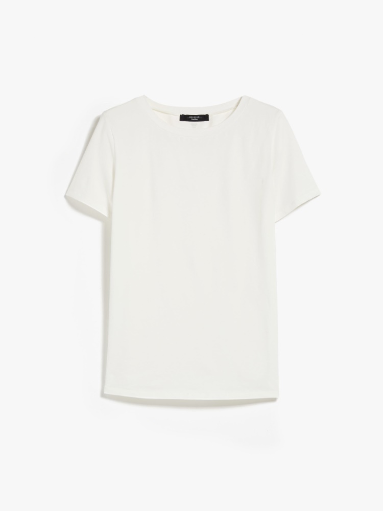 Straight-fit organic cotton T-shirt - WHITE - Weekend Max Mara