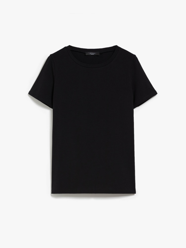 Straight-fit organic cotton T-shirt - BLACK - Weekend Max Mara - 2