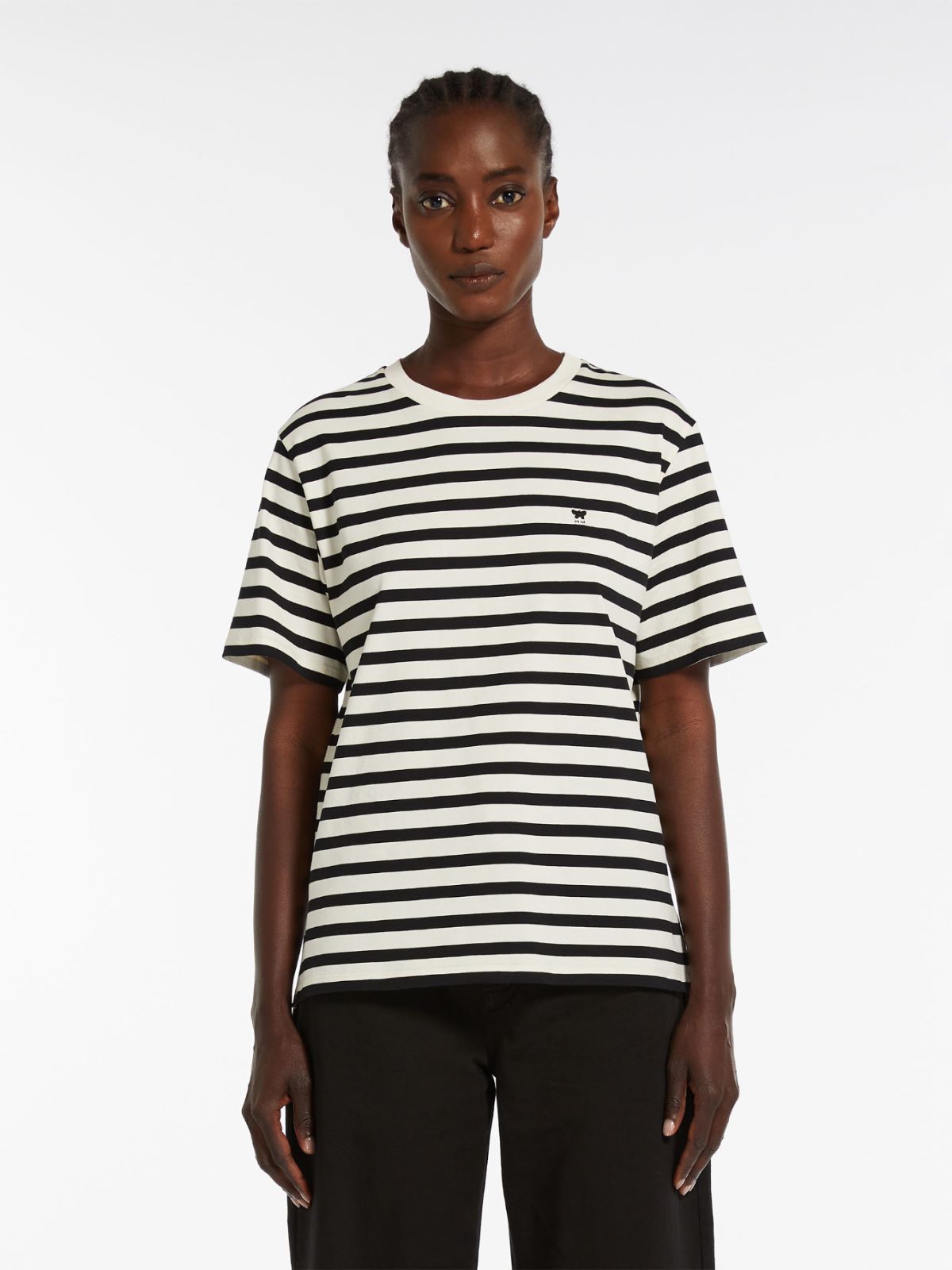 Striped jersey T-shirt - BLACK - Weekend Max Mara - 2