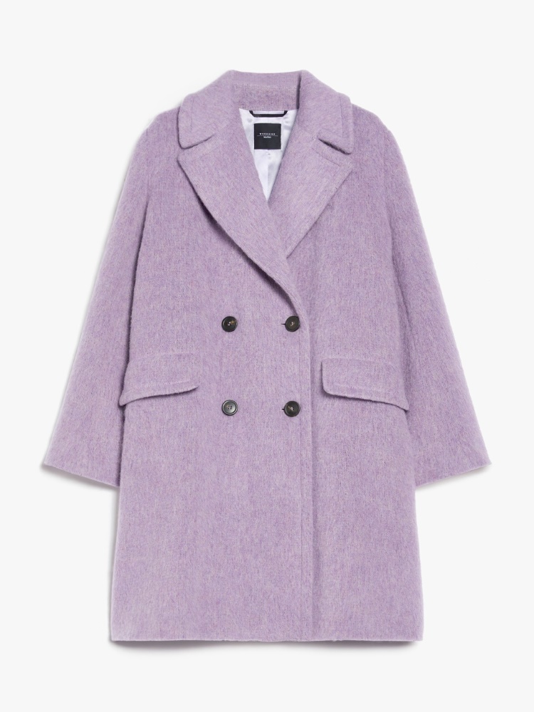 Double-breasted wool-blend coat - LILAC - Weekend Max Mara - 2