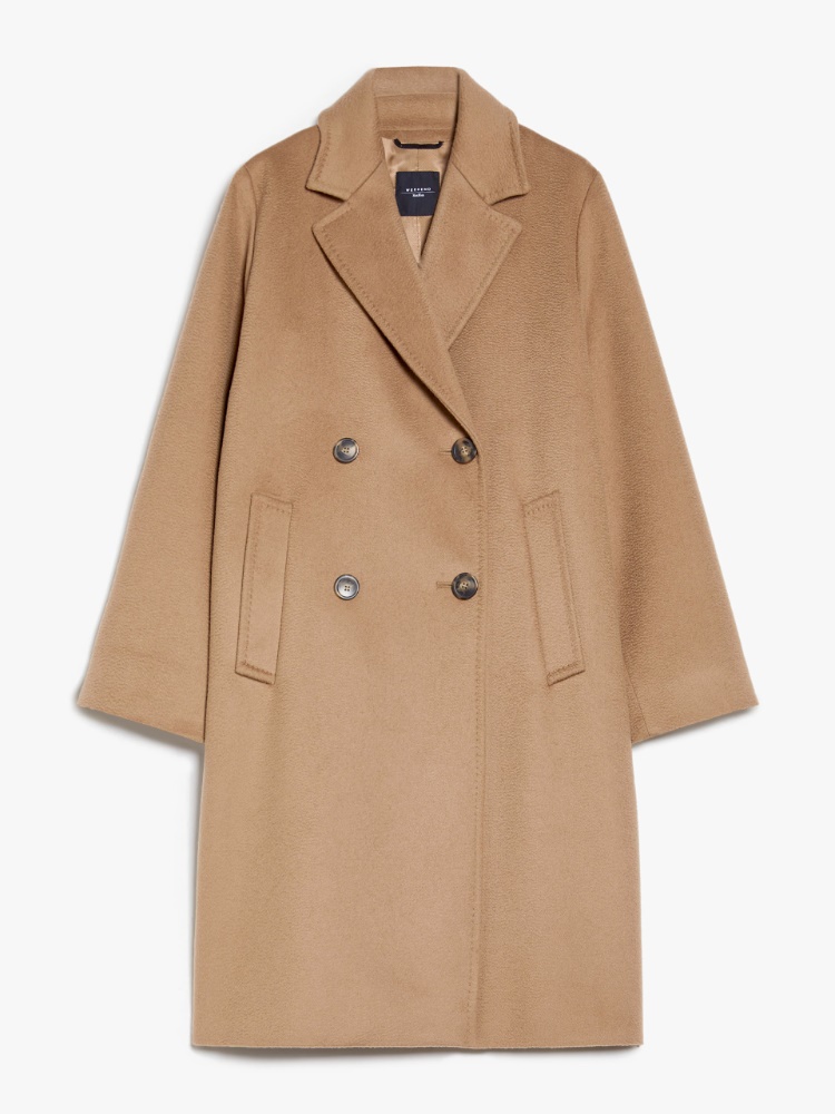 Double-breasted wool broadcloth coat - CAMEL - Weekend Max Mara - 2