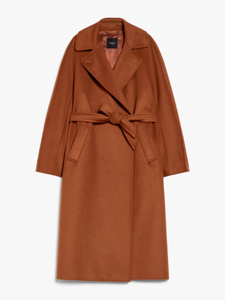 Belted wool coat - TOBACCO - Weekend Max Mara - 2