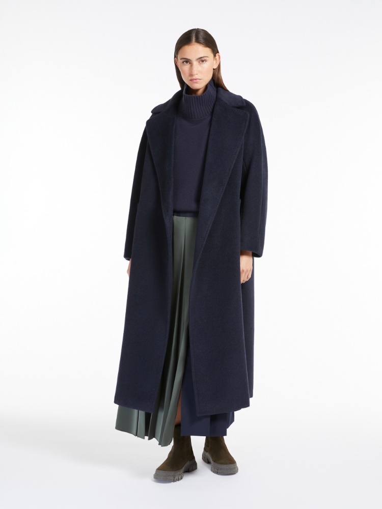 Wool and alpaca robe coat - NAVY - Weekend Max Mara