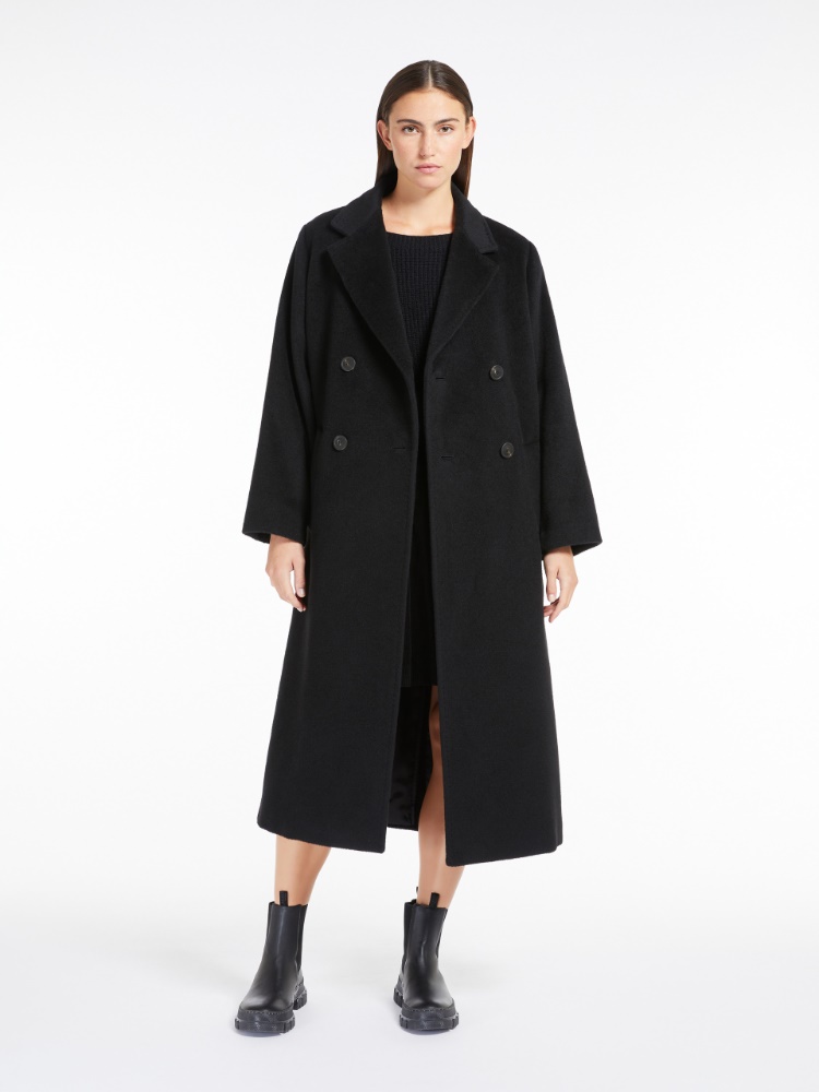 Double-breasted wool and alpaca coat - BLACK - Weekend Max Mara - 2