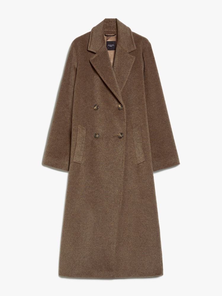 Double-breasted wool and alpaca coat - DARK BROWN - Weekend Max Mara - 2