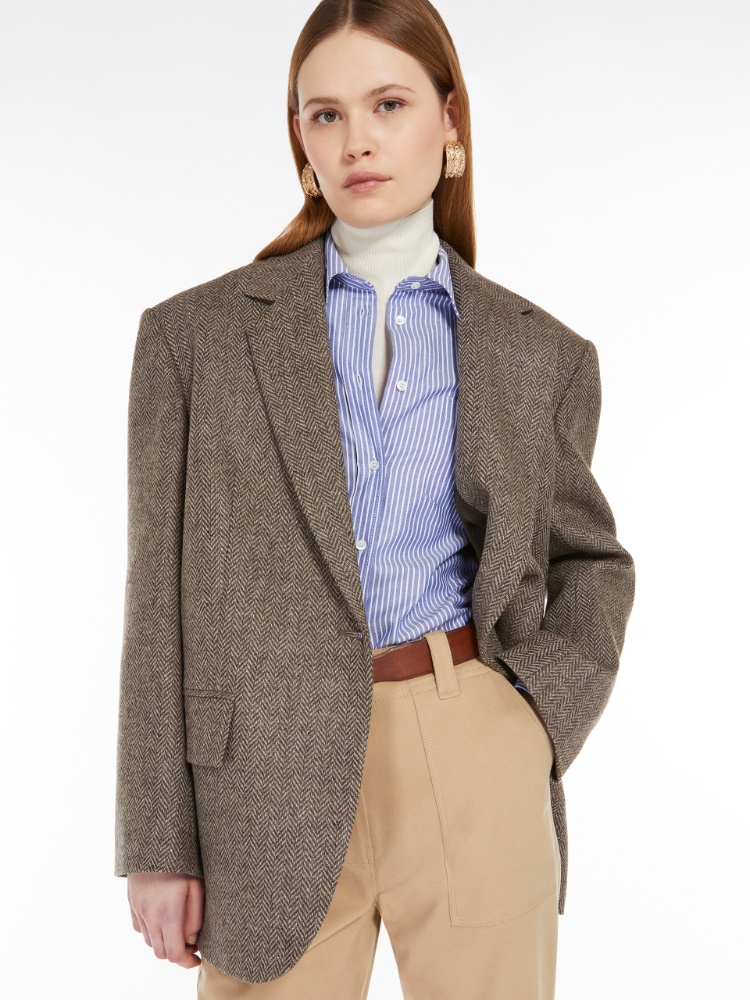 Oversized Shetland-look wool blazer -  - Weekend Max Mara