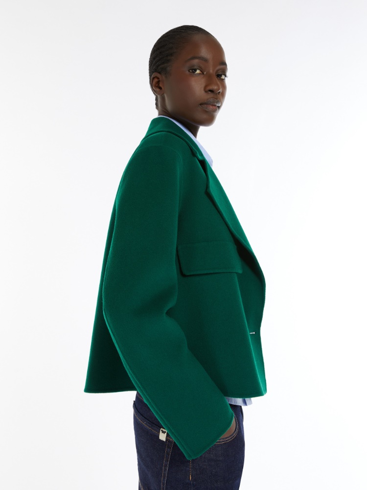 Boxy wool jacket - GREEN - Weekend Max Mara