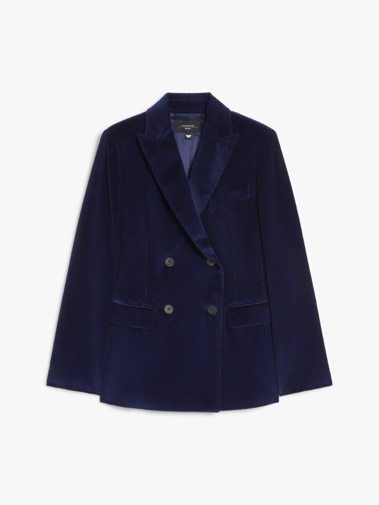 Double-breasted velvet blazer -  - Weekend Max Mara