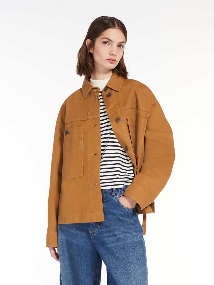 Canvas workwear jacket - EARTH - Weekend Max Mara