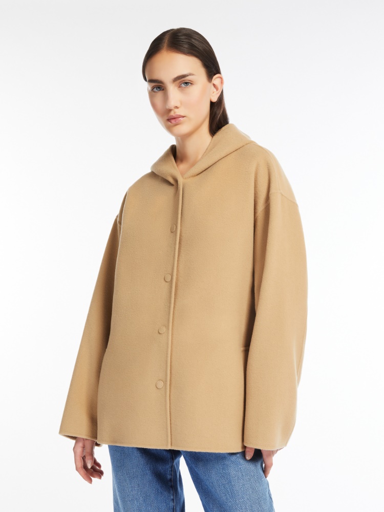 Hooded wool coat - BEIGE - Weekend Max Mara