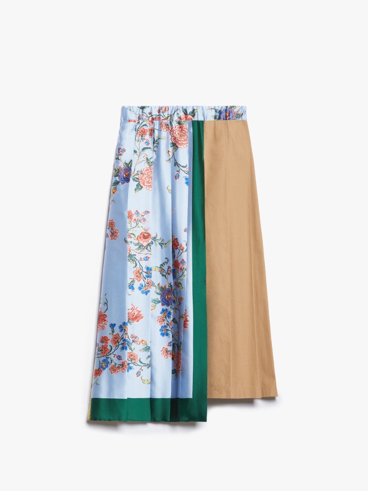 Printed canvas and twill midi skirt - BEIGE - Weekend Max Mara - 2