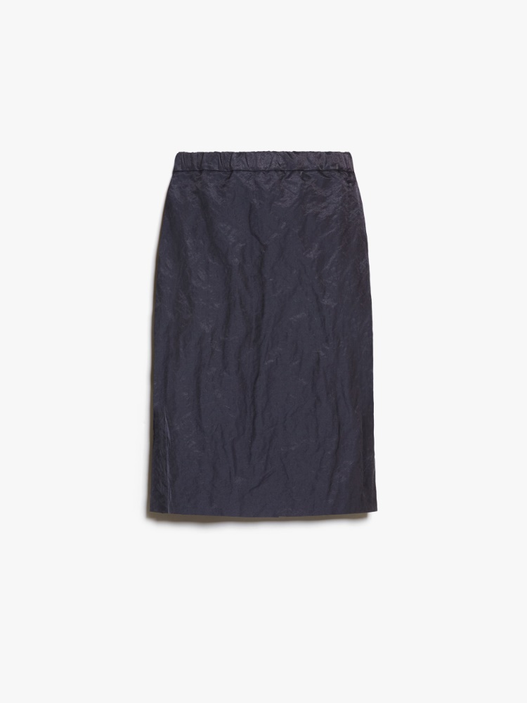 Satin pencil skirt - NAVY - Weekend Max Mara - 2