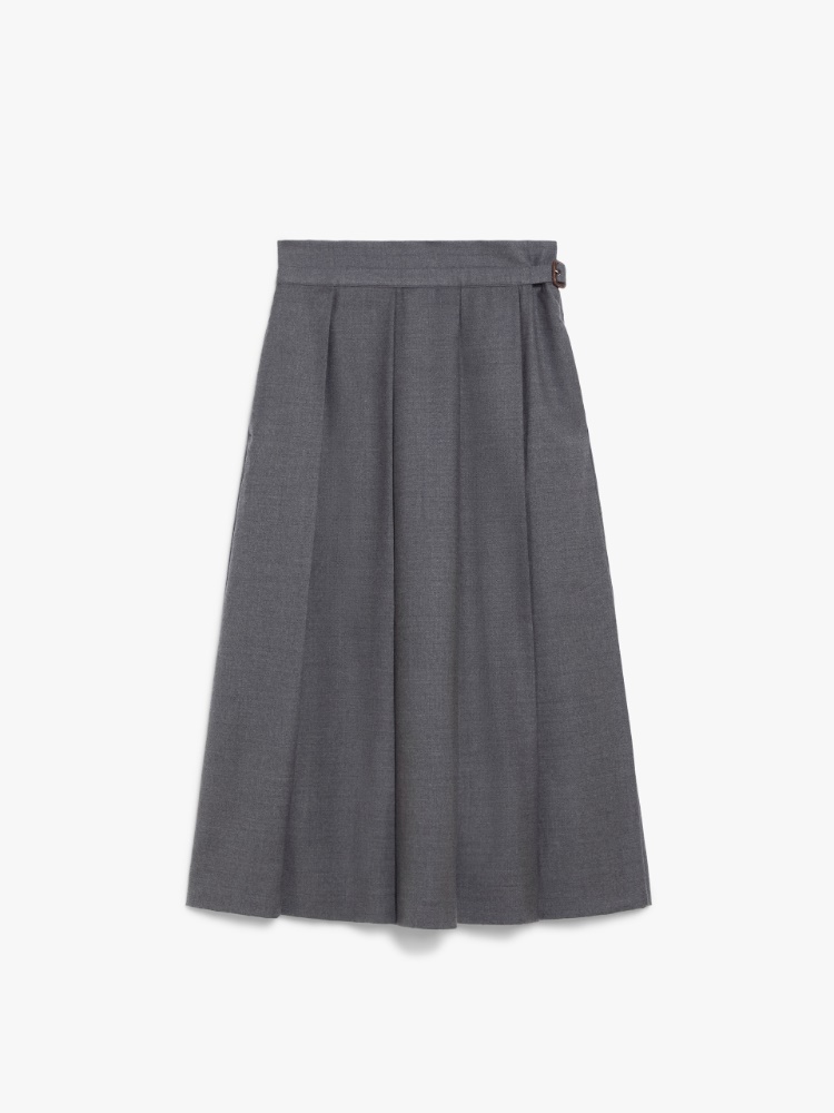 Wool pleated skirt - MEDIUM GREY - Weekend Max Mara - 2