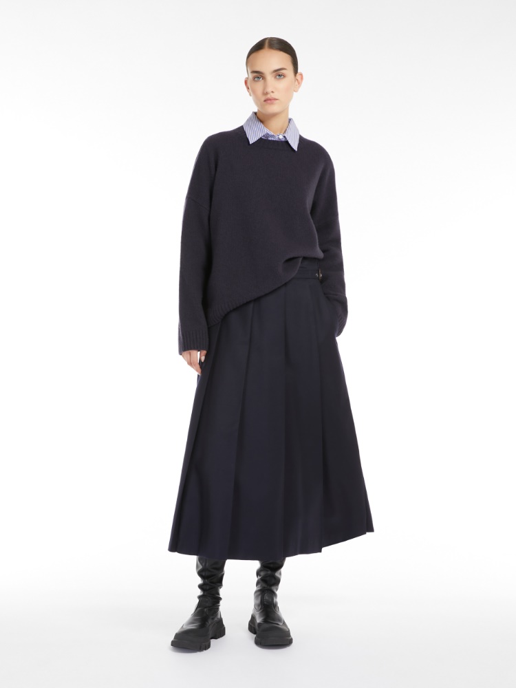 Wool pleated skirt - ULTRAMARINE - Weekend Max Mara