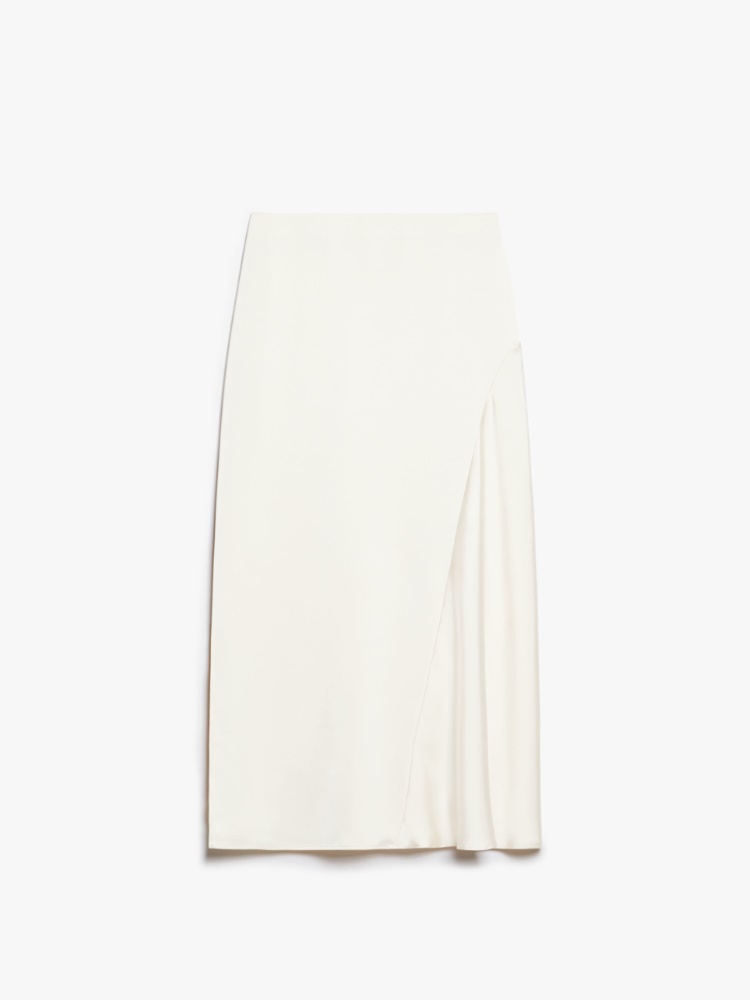 Fluid satin skirt - ECRU - Weekend Max Mara - 2