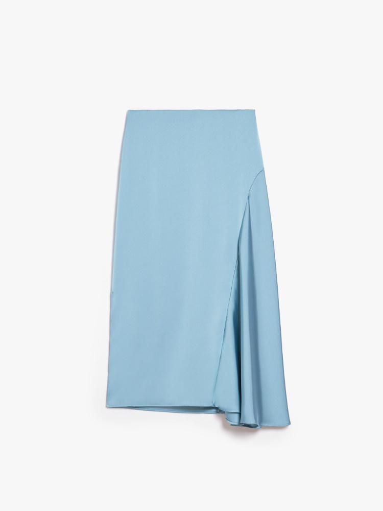 Fluid satin skirt - LIGHT BLUE - Weekend Max Mara - 2