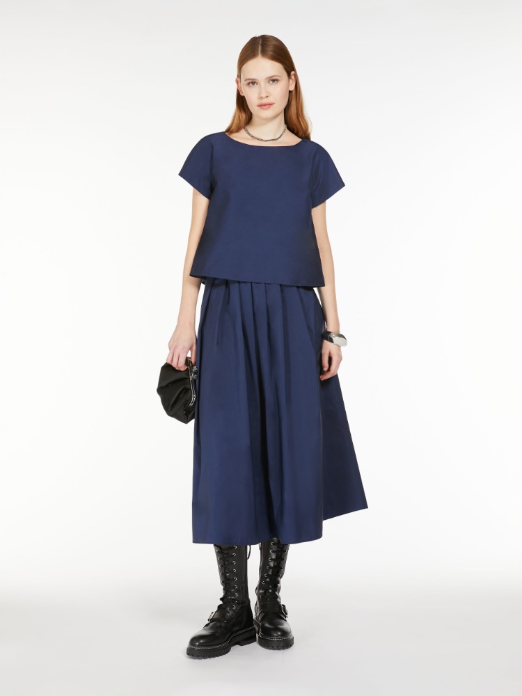 Full taffeta skirt - NAVY - Weekend Max Mara