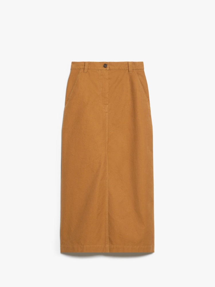 Long canvas skirt - EARTH - Weekend Max Mara - 2