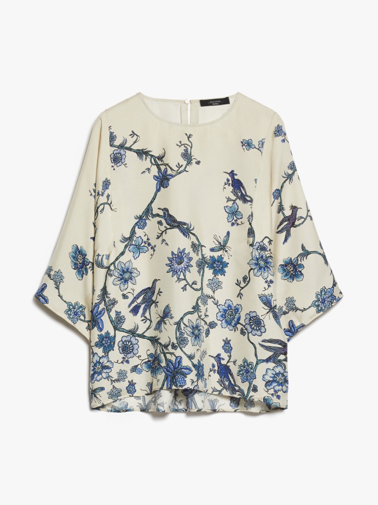 Relaxed-fit printed silk blouse -  - Weekend Max Mara