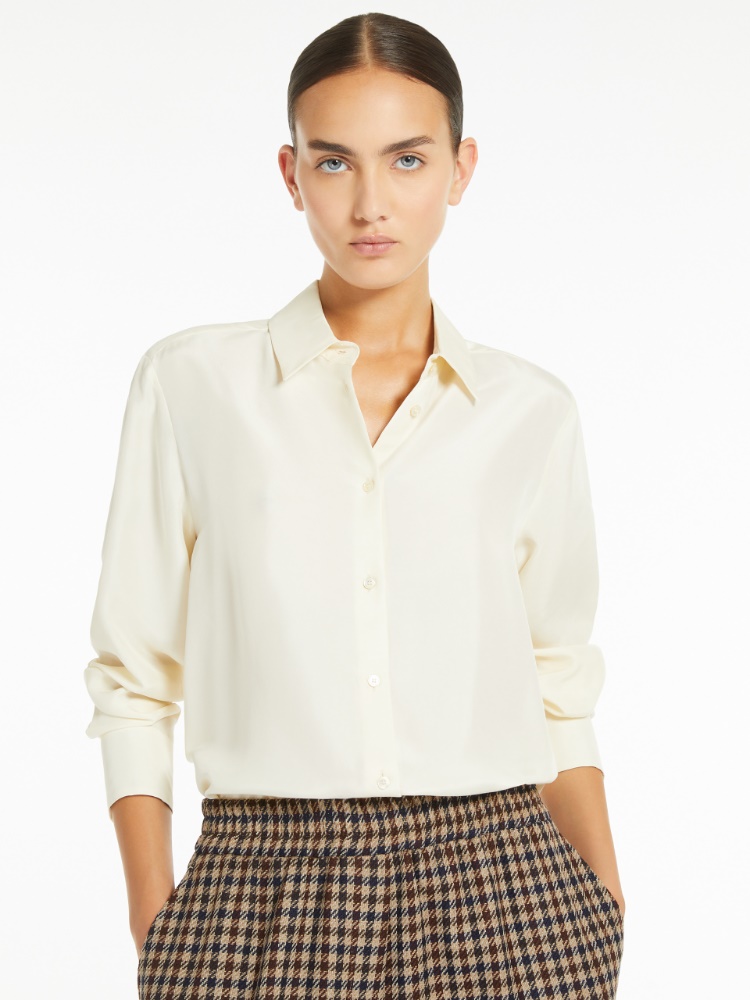 Camicia in seta lavata - AVORIO - Weekend Max Mara