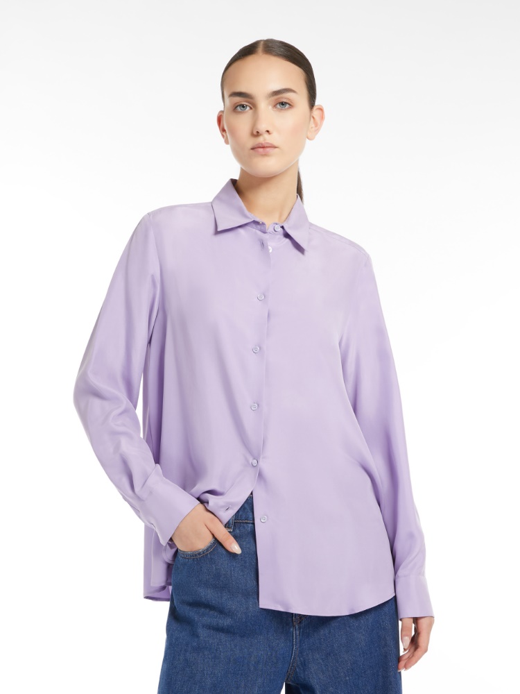 Washed silk shirt - LILAC - Weekend Max Mara