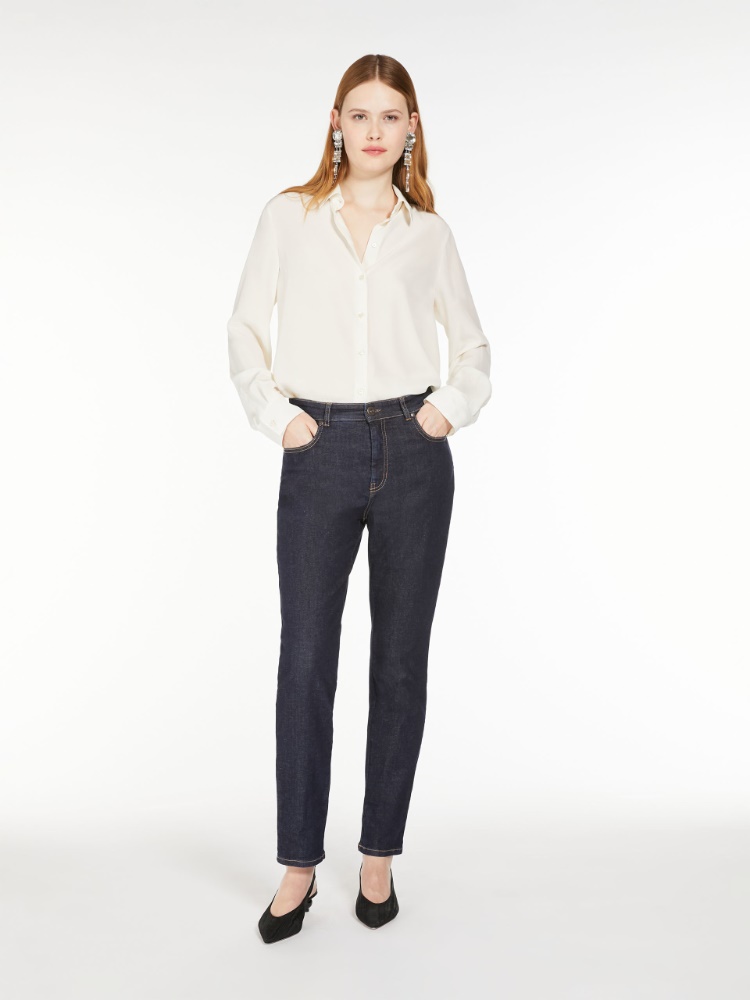 Washed crepe de chine shirt - IVORY - Weekend Max Mara - 2