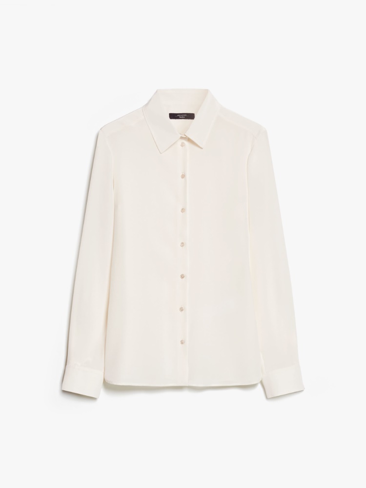 Washed crepe de chine shirt - IVORY - Weekend Max Mara - 2