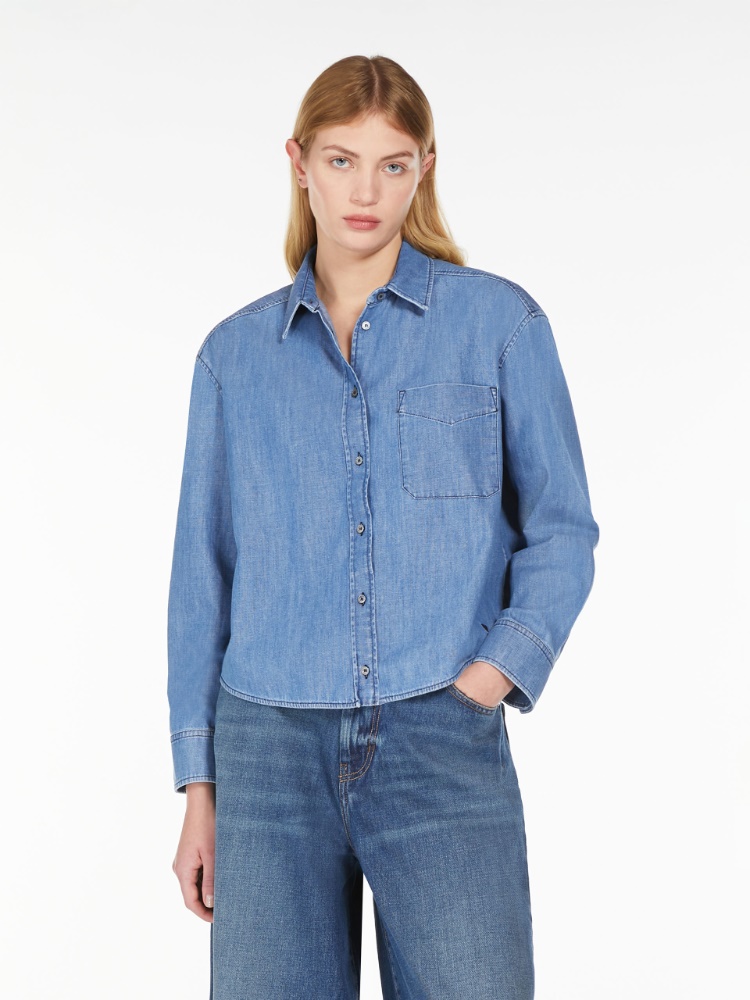 Cotton denim shirt - NAVY - Weekend Max Mara