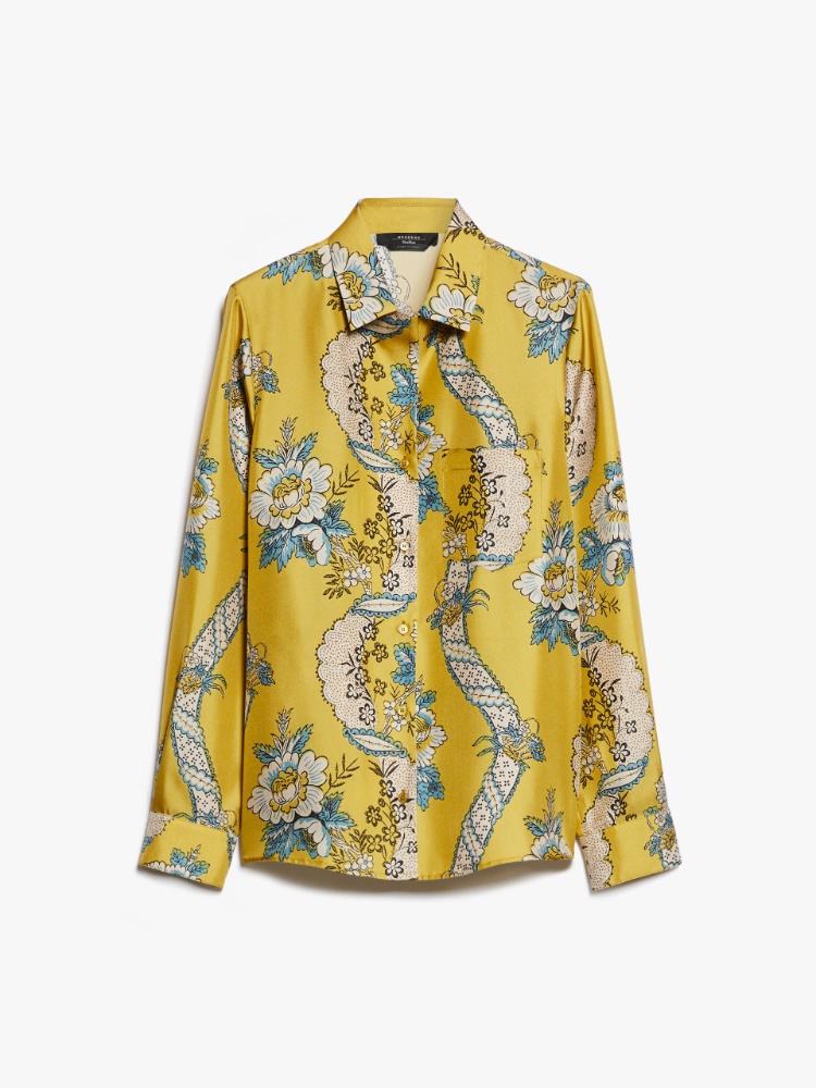 Silk twill shirt - YELLOW - Weekend Max Mara - 2