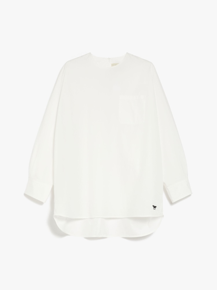 Cotton poplin blouse - OPTICAL WHITE - Weekend Max Mara - 2