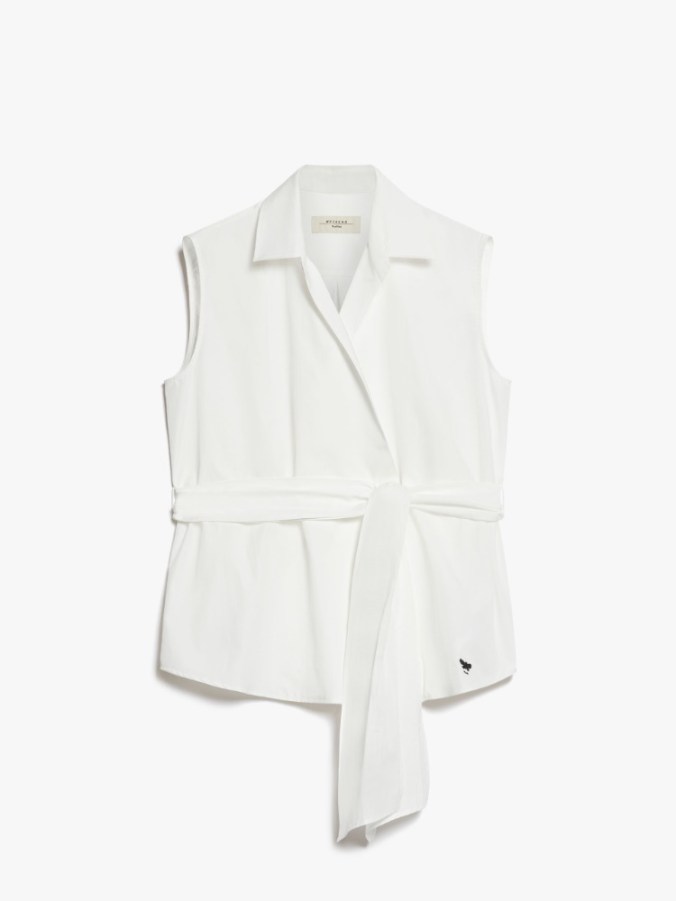 Sleeveless poplin shirt -  - Weekend Max Mara