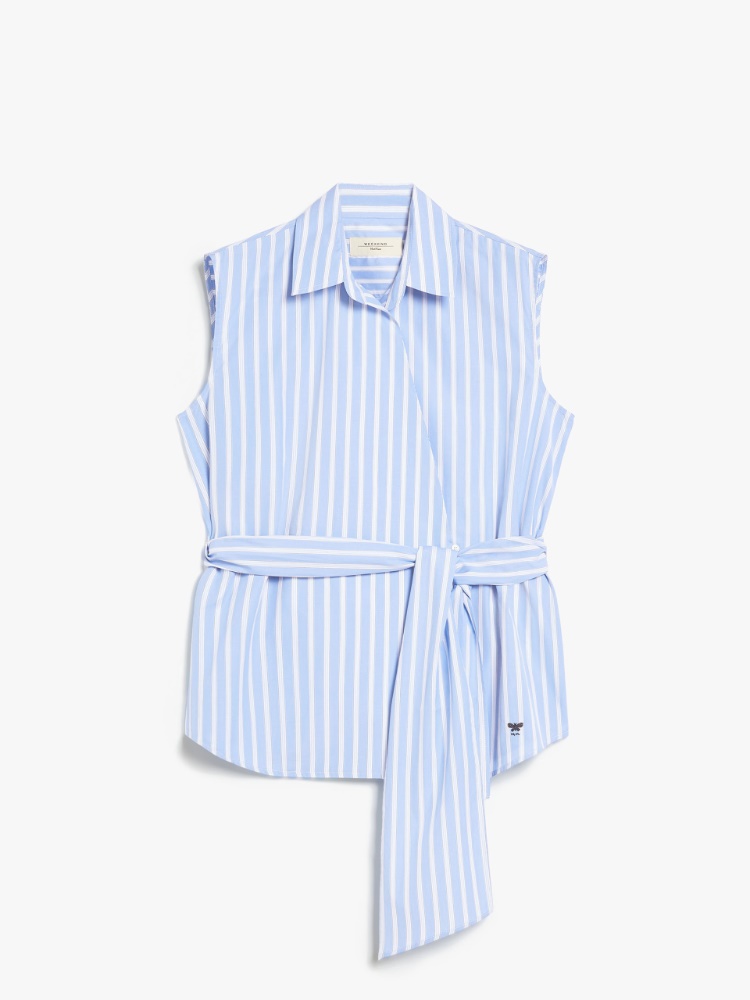 Sleeveless poplin shirt - LIGHT BLUE - Weekend Max Mara - 2