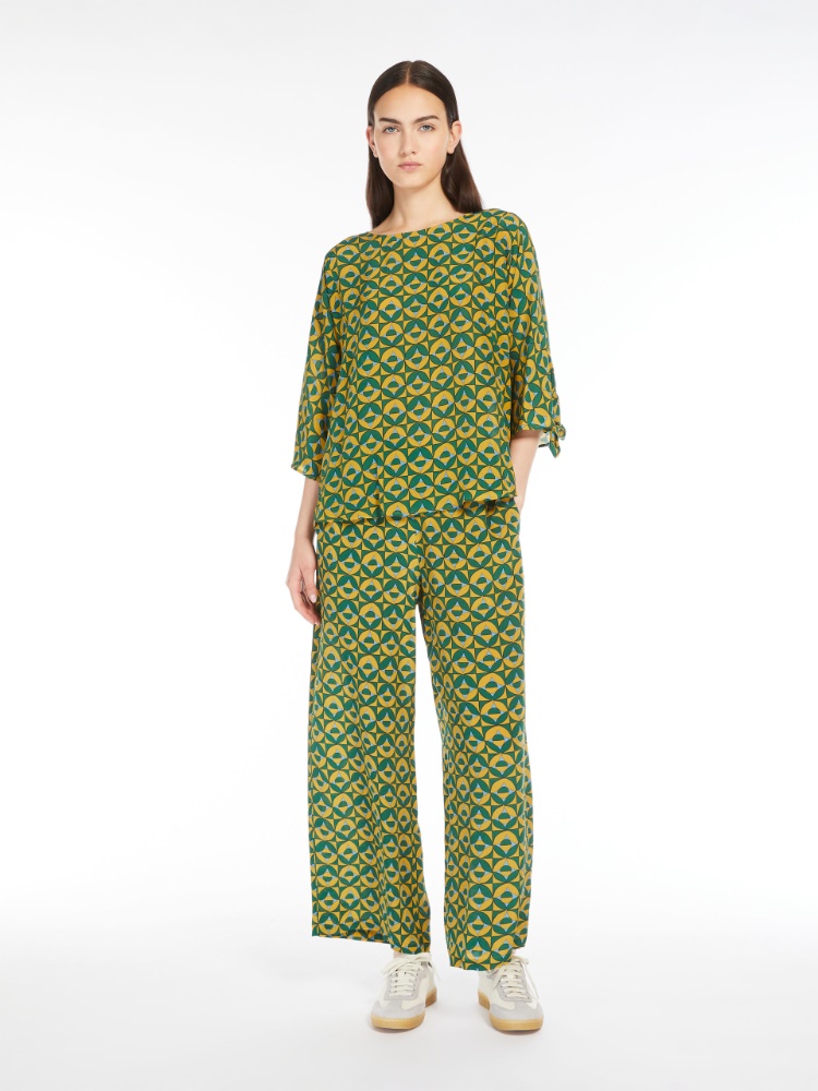 Printed crepe de chine blouse -  - Weekend Max Mara - 2