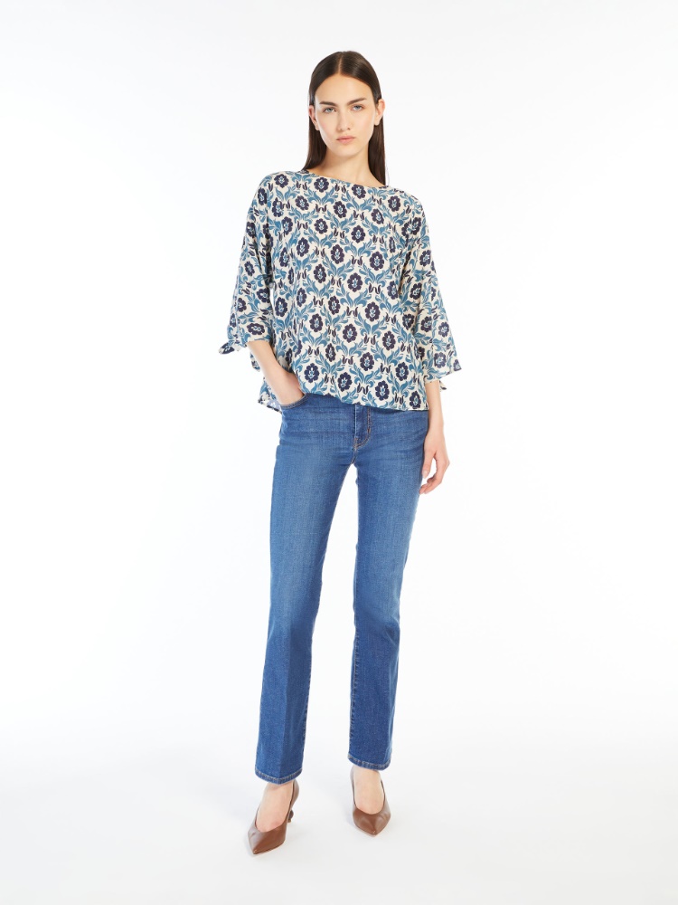 Printed crepe de chine blouse -  - Weekend Max Mara - 2