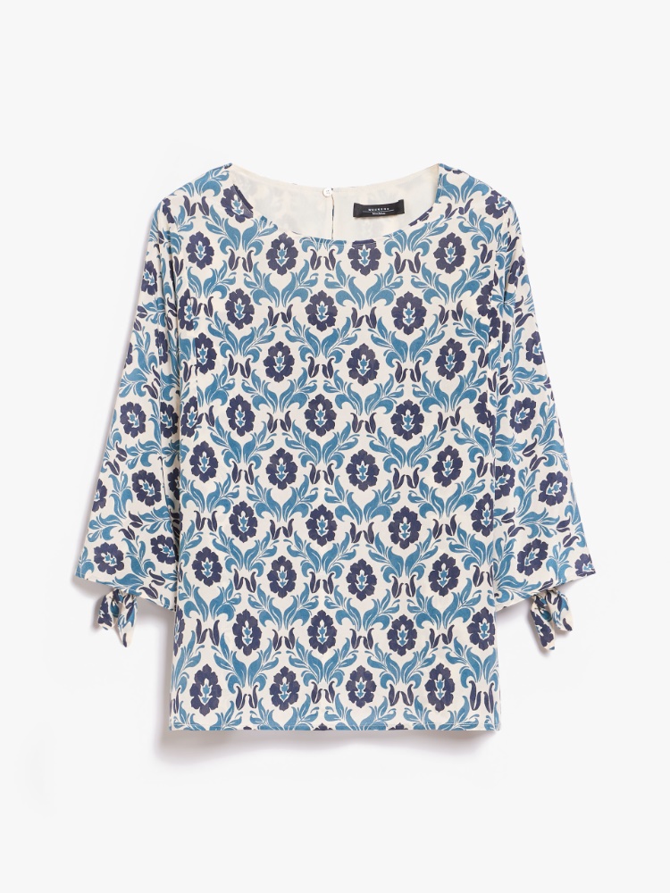 Printed crepe de chine blouse -  - Weekend Max Mara