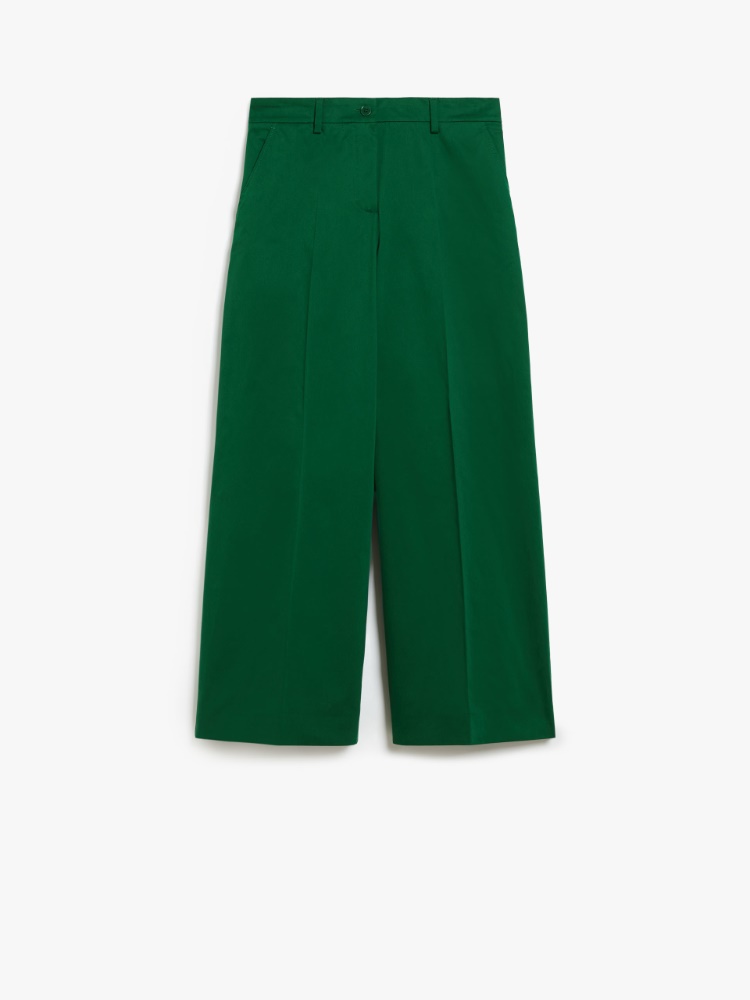 Cotton satin cropped trousers -  - Weekend Max Mara - 2