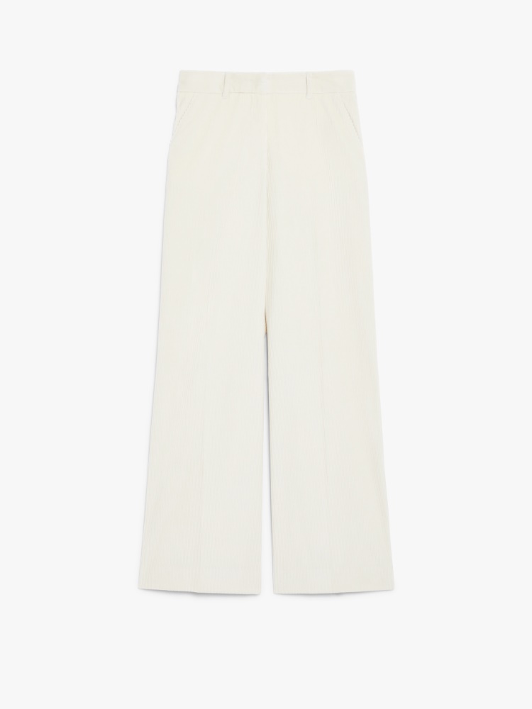 Wide-leg velvet trousers - MILK - Weekend Max Mara - 2