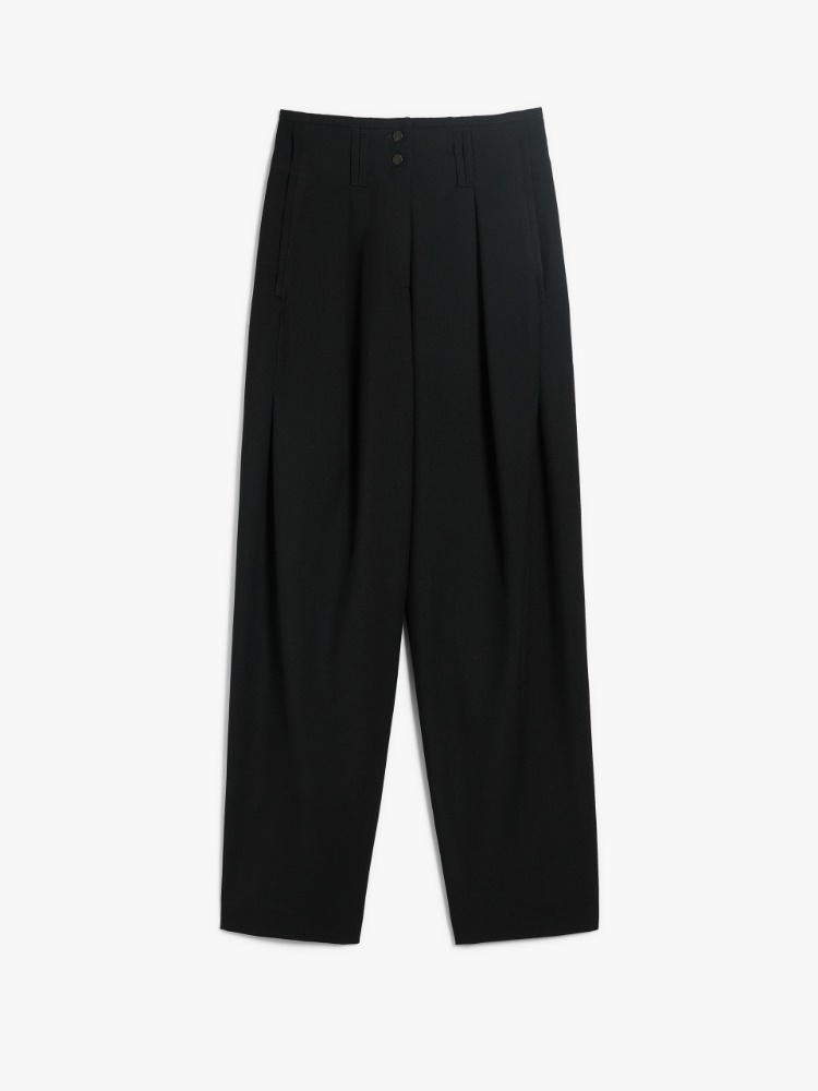 Wide-leg wool-blend trousers -  - Weekend Max Mara