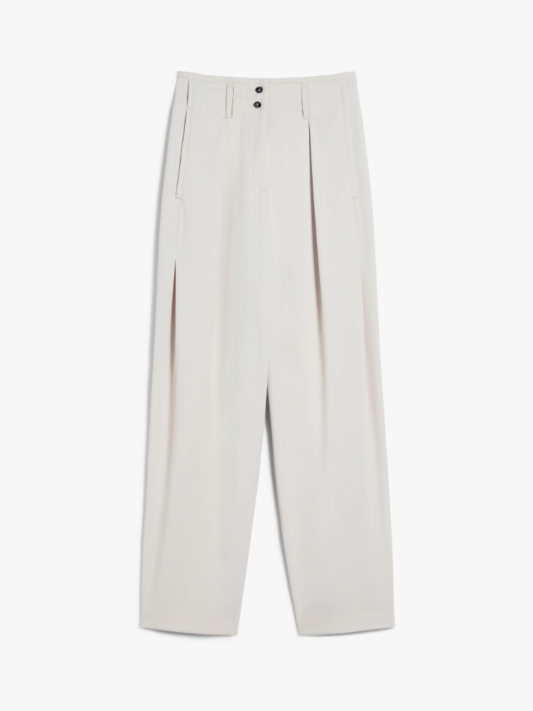 Wide-leg wool-blend trousers -  - Weekend Max Mara