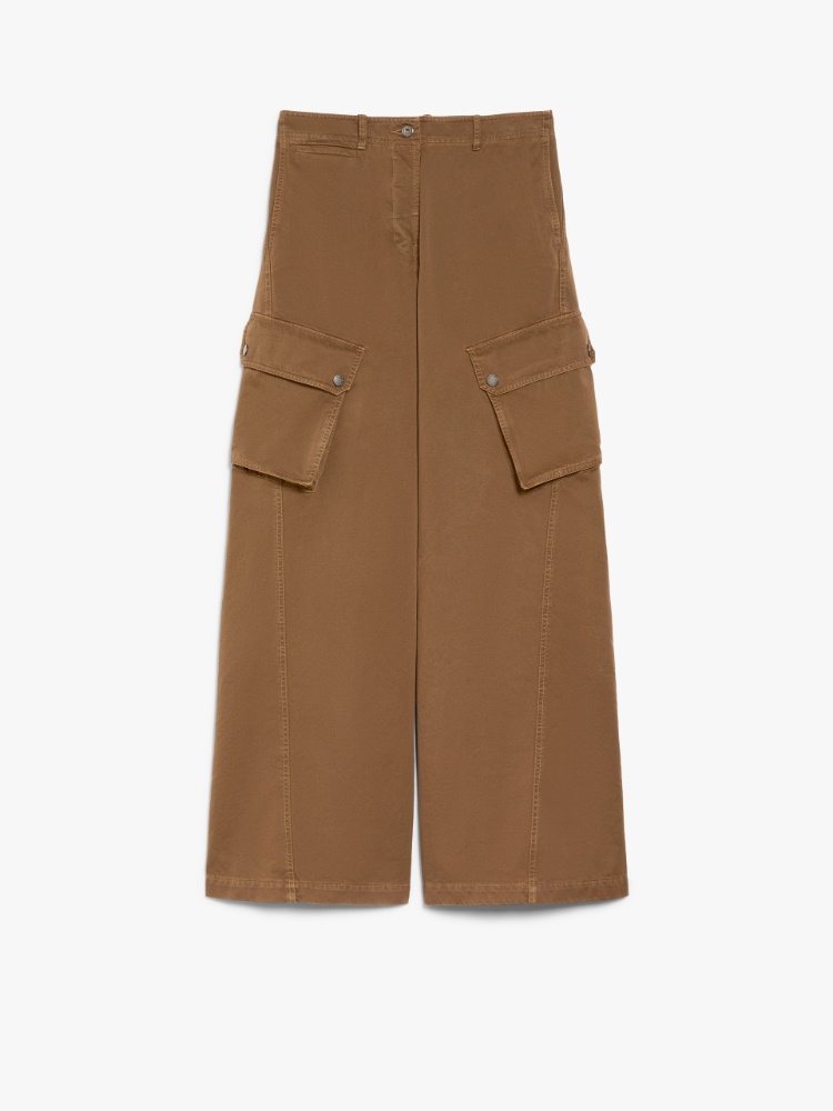 Gabardine cargo trousers - BROWN - Weekend Max Mara - 2