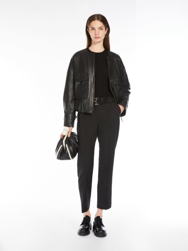 Woollen cloth cigarette trousers -  - Weekend Max Mara - 2