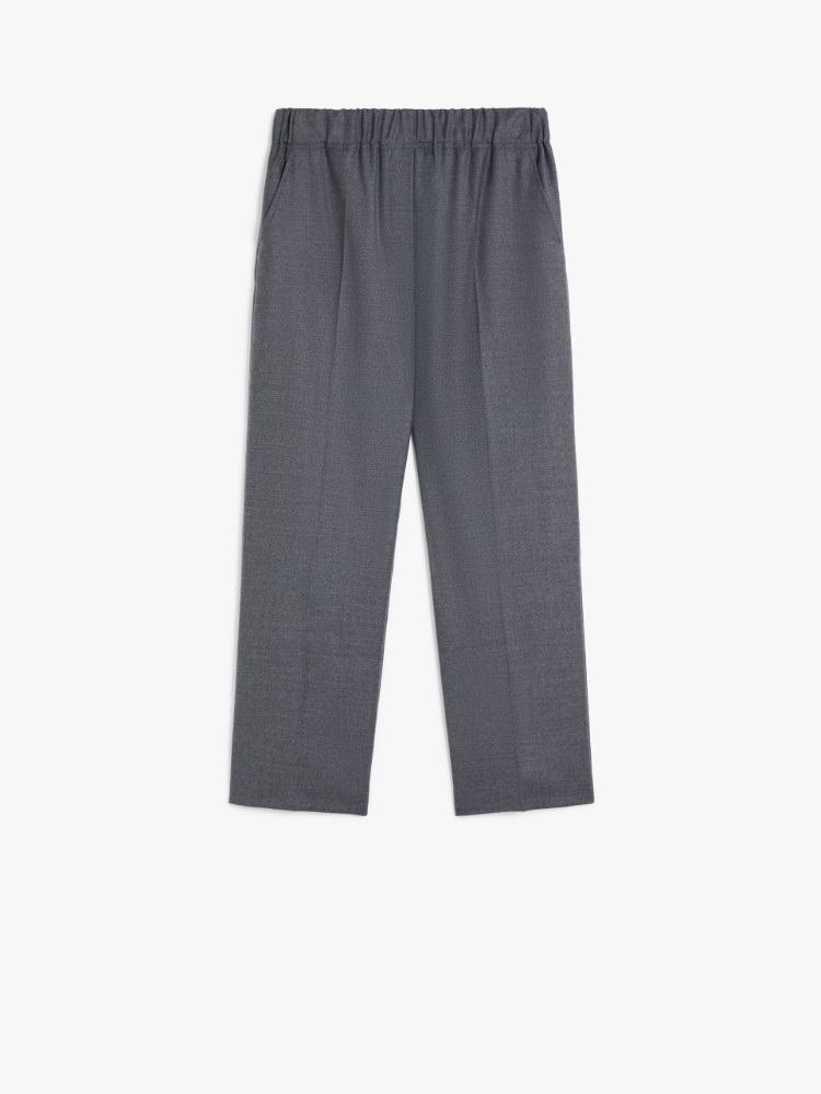 Comfort-fit flannel trousers - MEDIUM GREY - Weekend Max Mara - 2