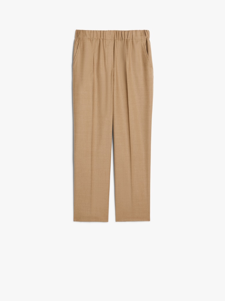 Comfort-fit flannel trousers - CAMEL - Weekend Max Mara - 2