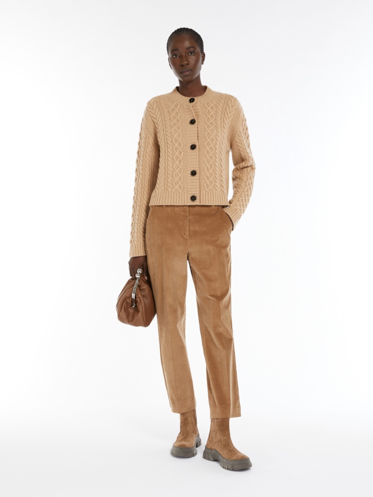 Corduroy trousers - CAMEL - Weekend Max Mara