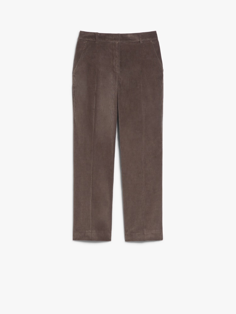 Corduroy trousers - DARK BROWN - Weekend Max Mara - 2