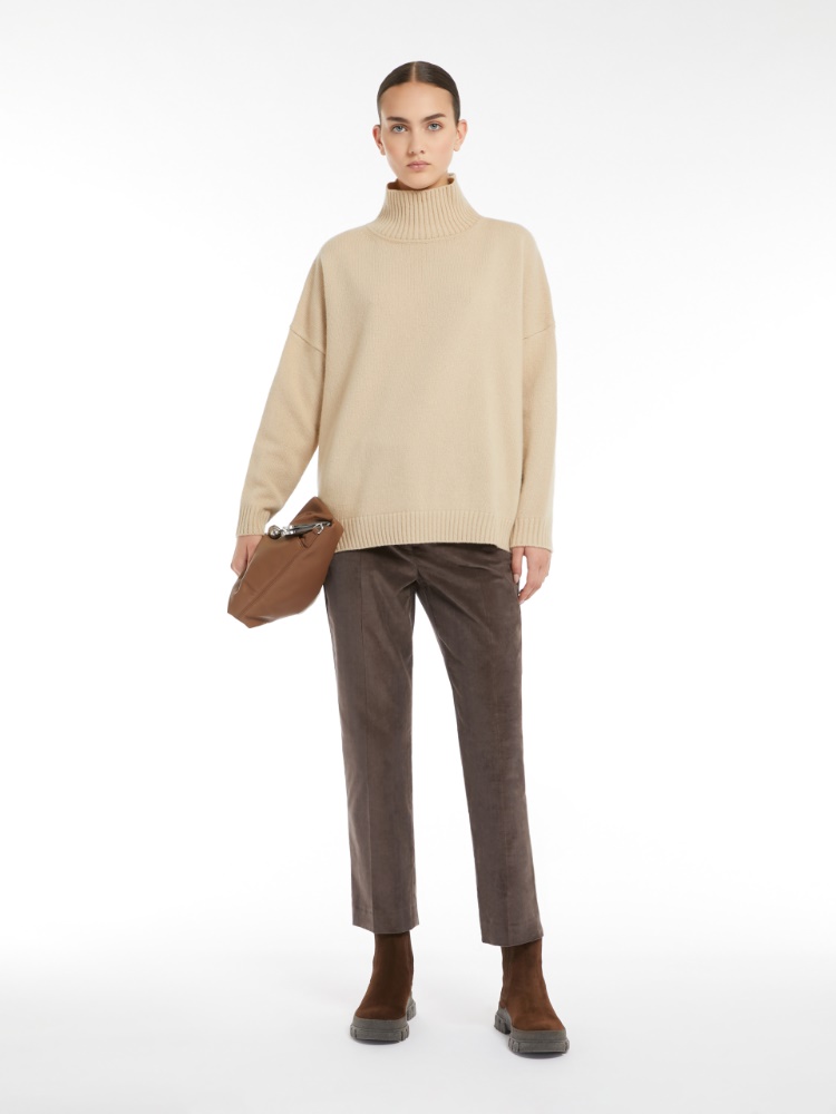 Corduroy trousers - DARK BROWN - Weekend Max Mara