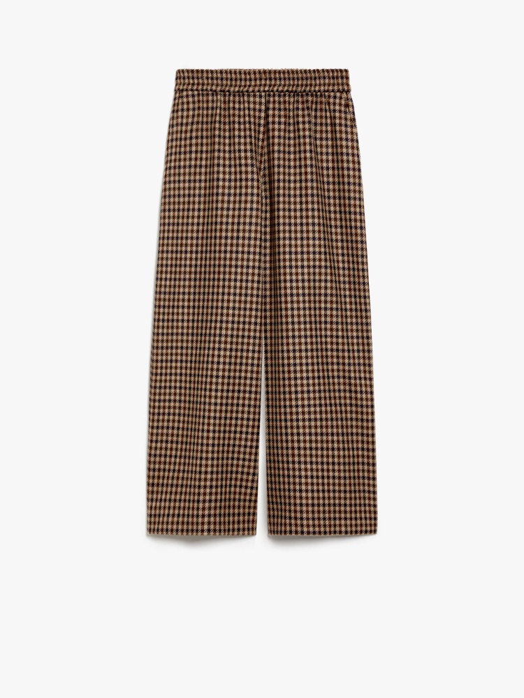 Wide-fit wool and cotton trousers - CAMEL - Weekend Max Mara - 2