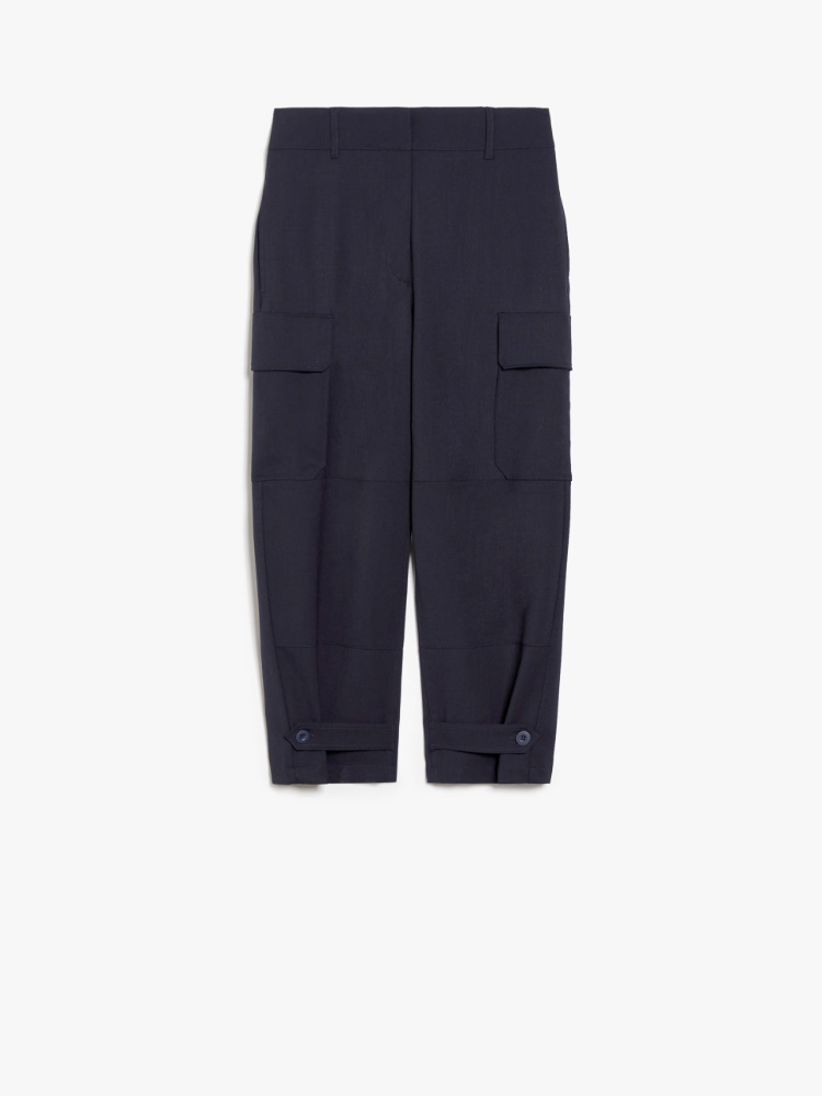 Technical wool trousers - NAVY - Weekend Max Mara - 2